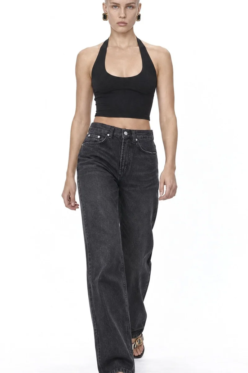 Squalo Black SQUALO Cotton Pants for Women | Best Price UAE