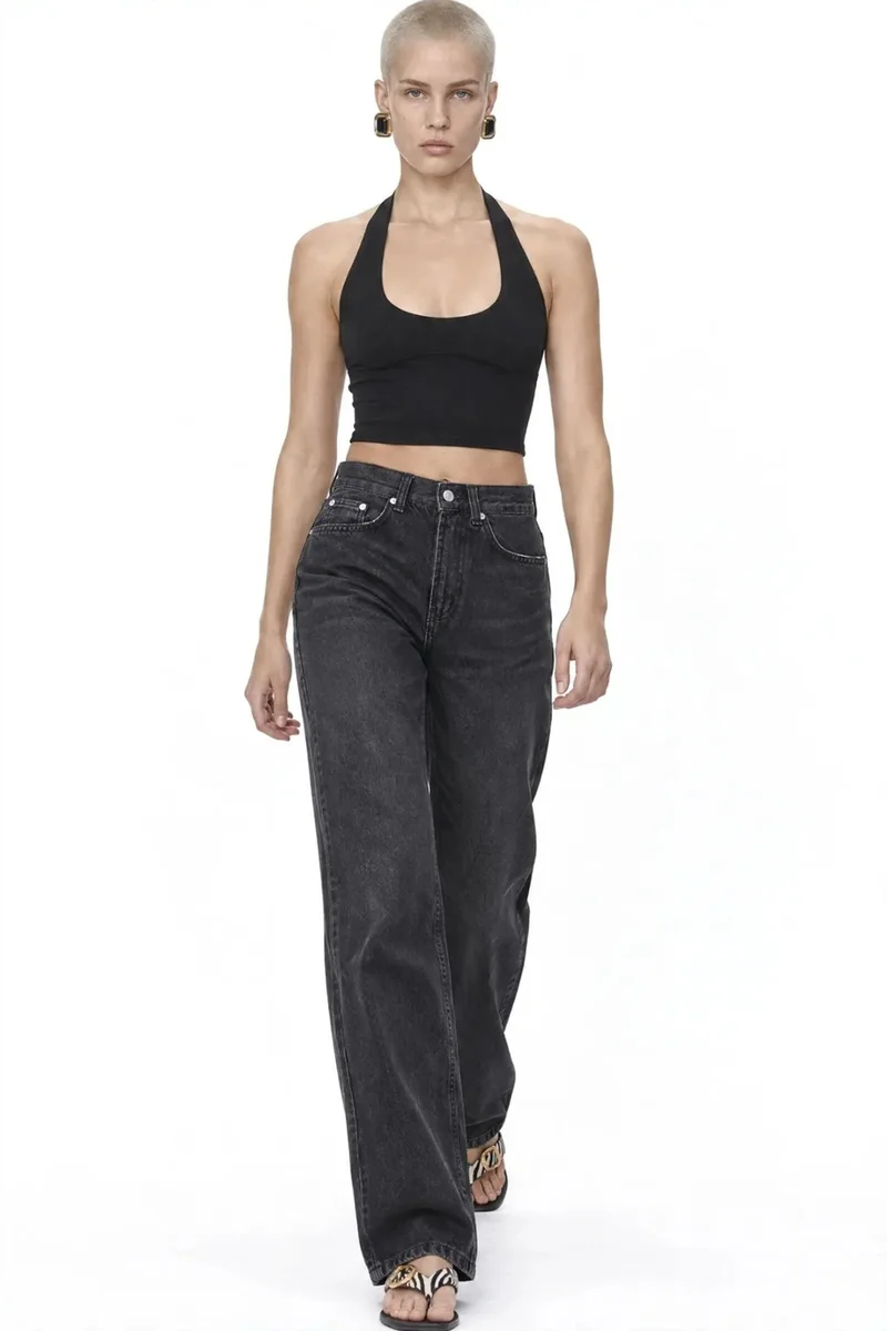 Squalo Black SQUALO Cotton Pants for Women | Best Price UAE