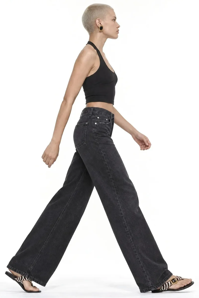 Squalo Black SQUALO Cotton Pants for Women | Best Price UAE