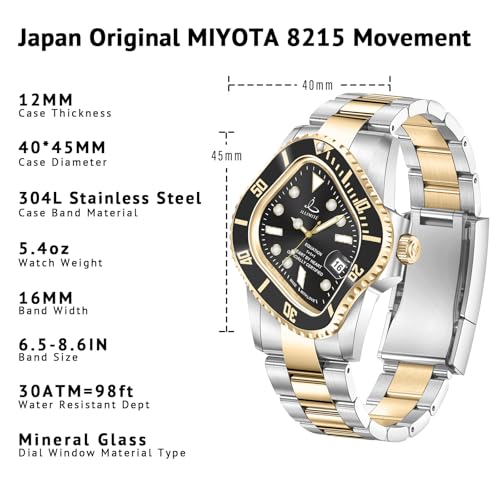 ILLIMITE Melting Automatic Watches for Men Japanese Miyota 8215 Self-Winding Mechanical Movement Women Watch Waterproof Stainless Steel Art Surrealist Wrist Watches Pea001 - Image 2