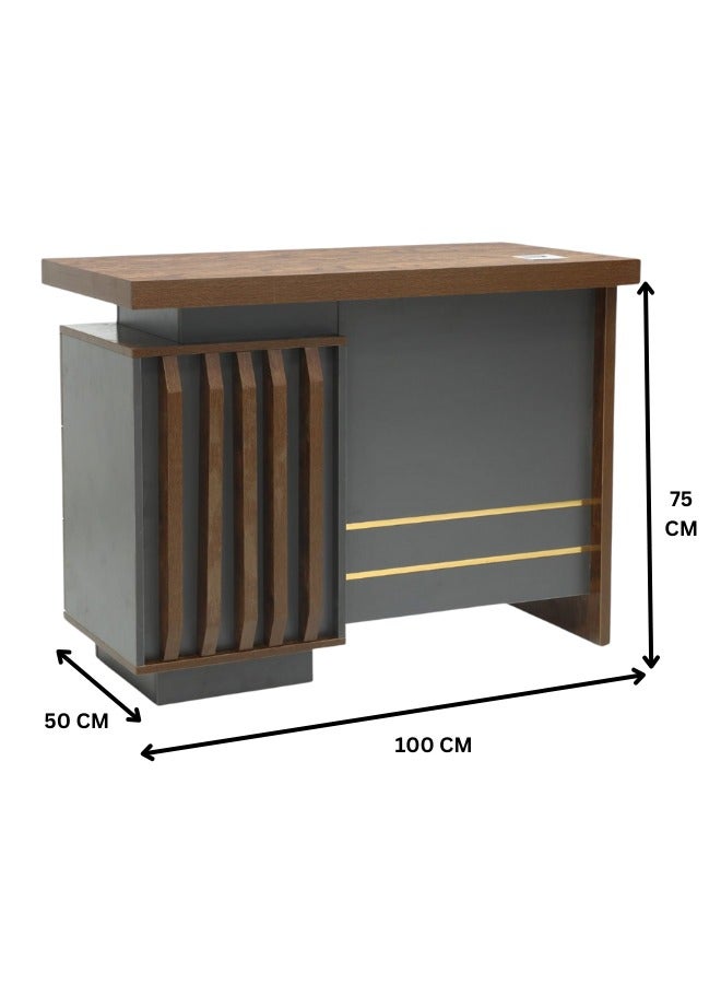 ALWASIT HOME Office Reception Desk, Small Reception Counter Desk with Lockable Drawers, Standing Front Desk Reception, Multifunctional Retail Counter Table - Image 3