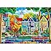 Blueforest Fall City Landscape Puzzles for Adults 1000 Pieces Funny Colorful Autumn Vibrant Stree Jigsaw Puzzles 1000 Pieces Challenging Family Puzzle with Letters on Back Games Gift for Boys and Girls - Image 2