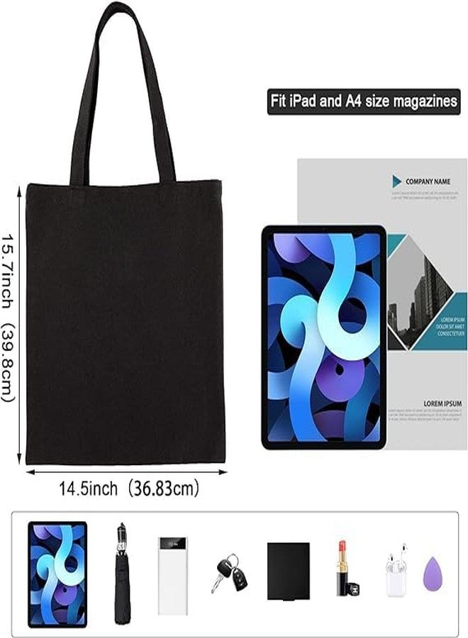 TrendoPrint Large Capacity Aesthetic Tote Bag for Womens & Girls with Zip Closure 15kg weight Capacity (14x16 inches) for College, Office Use and Groceries (DB10) - Image 3