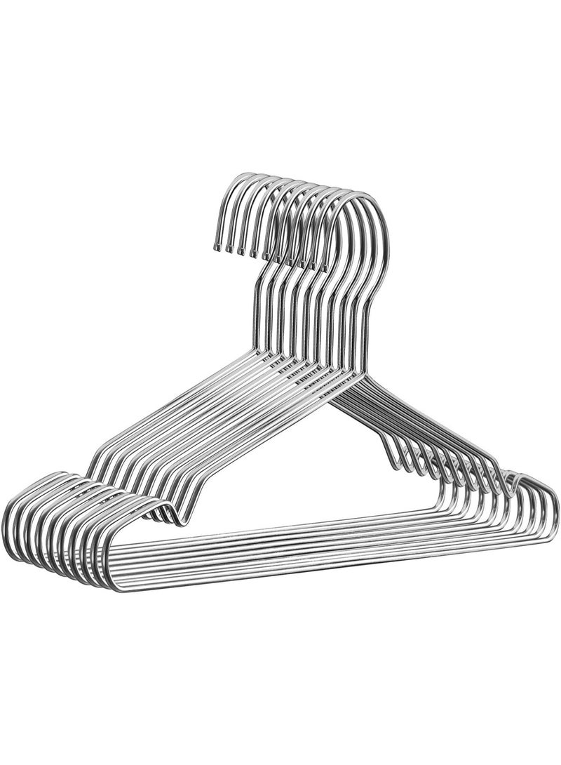 Stainless Steel Clothes Hangers – Slim Space-Saving Design, Heavy-Duty and Suitable for All Types of Clothing - Image 1