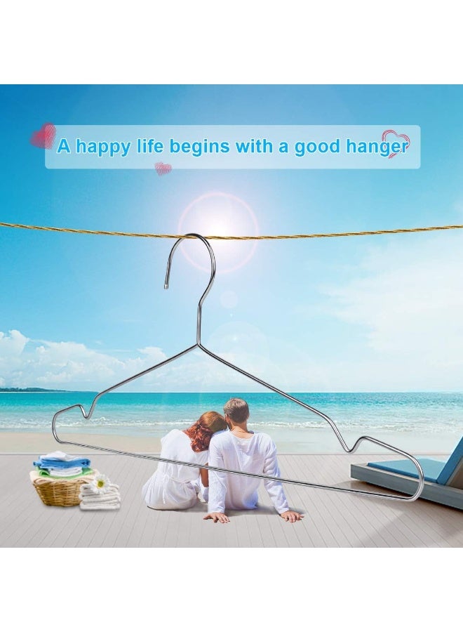 Stainless Steel Clothes Hangers – Slim Space-Saving Design, Heavy-Duty and Suitable for All Types of Clothing - Image 3