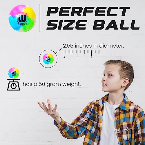 Winnwell Sports Street Hockey Balls - Indoor & Outdoor Balls with Storage Bag - Hockey Gear Ideal for Road, or Street Hockey Games – 65mm & 50 Gram Weight - Image 4