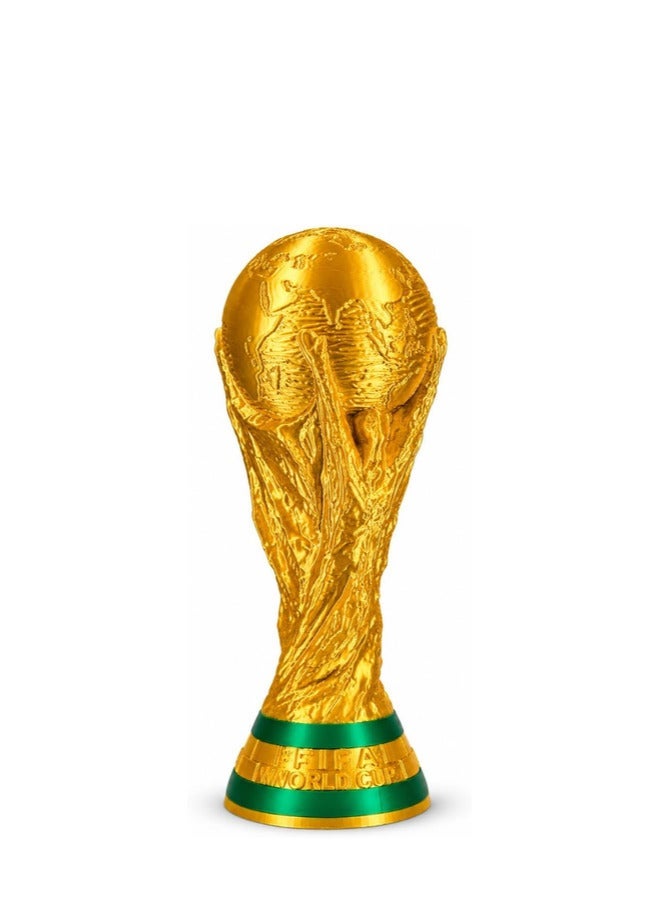كأس العالم لكرة القدم نسخة طبق الأصل كأس ذهبي فاخر للزينة المنزلية والمكتب وغرفة الرياضة هدية مثالية لعشاق كرة القدم - Image 1