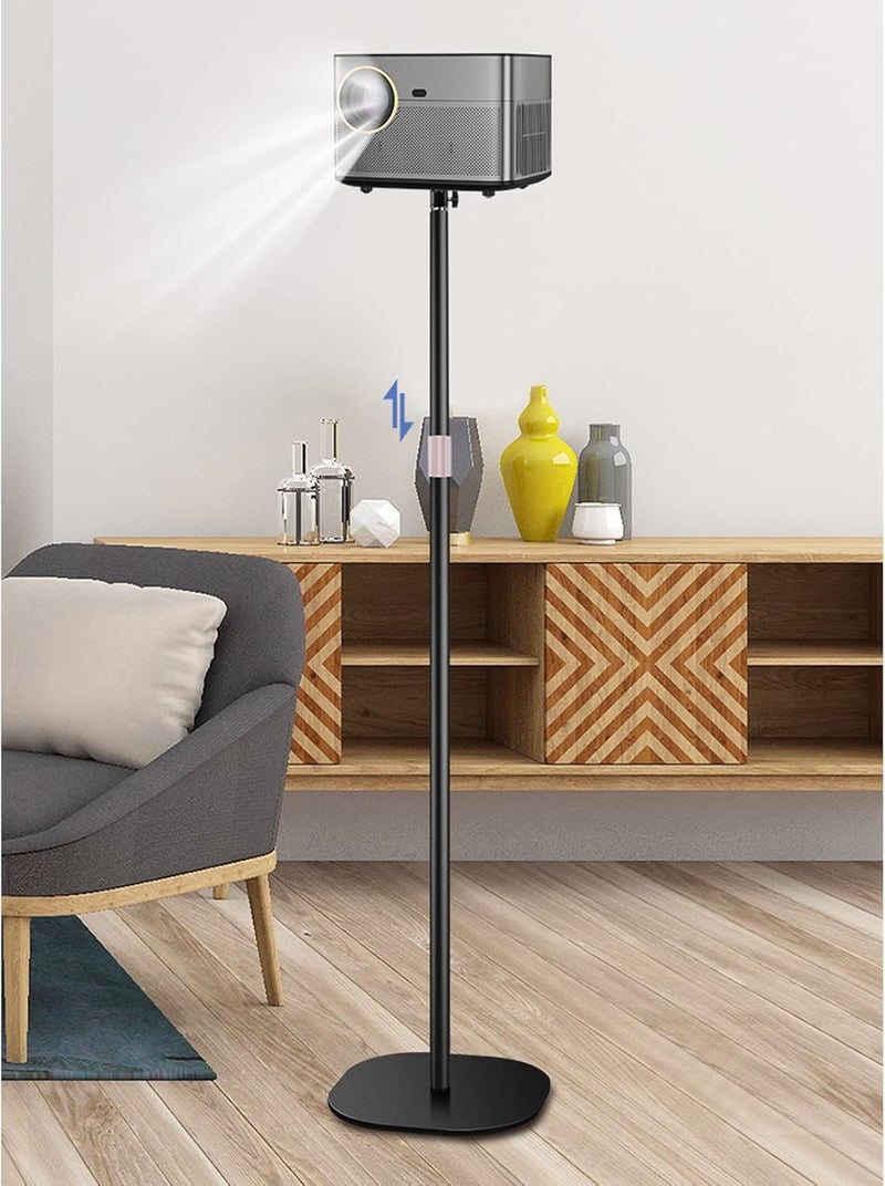 Goshyda Projector Floor Stand Universal Aluminum Projector Tripod 9.8-15.7 Inch Adjustable Rotating Floor Stand Kit for 1/4 Inch Screw Cameras Phones Projectors (Large Stabilizer 5KG Capacity) - Image 4