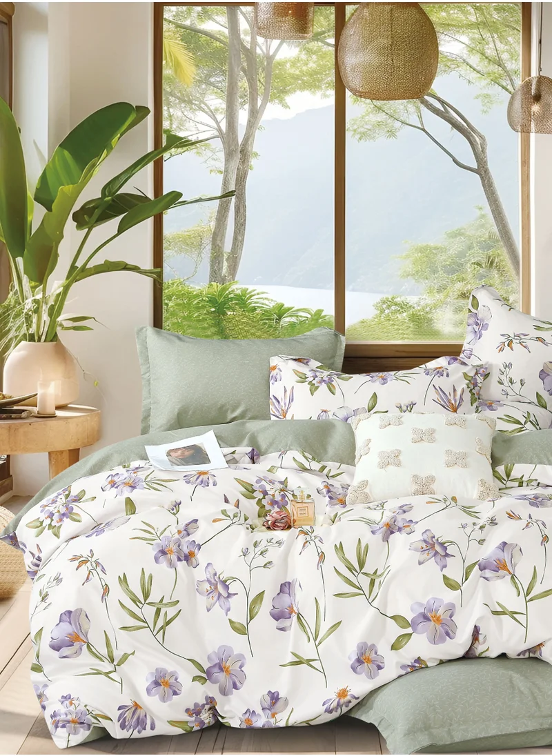 دوناتيلا طقم غطاء لحاف مشجر 6 قطع - مزدوج 220 × 240 سم - بدون حشوة لحاف