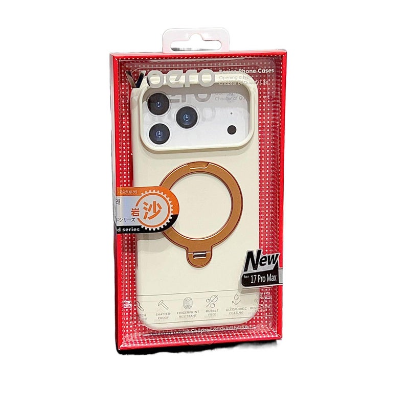 غطاء MagSafe | مقاوم للصدمات لـ iPhone 17 / 17 Air / 17 Pro / 17 Pro Max | برتقالي Acrylic | حماية من السقوط - Image 5