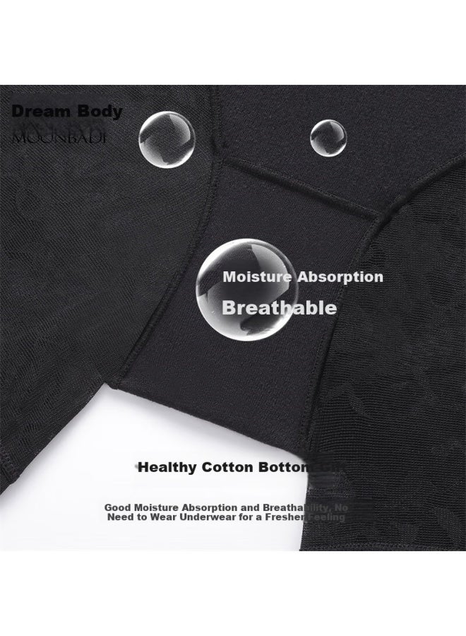 Moonbadi Women's Shaping Panties Tummy Control Lifter Lightweight Seamless High Waist Underwear Sheer Mesh Anti-see-through Briefs - Image 2