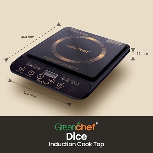 Greenchef 2000watts LED display with touch button, pre set function and timer Induction Cook Top - DICE (touch panel) - Image 4