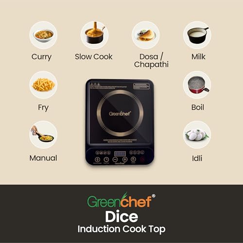 Greenchef 2000watts LED display with touch button, pre set function and timer Induction Cook Top - DICE (touch panel) - Image 3