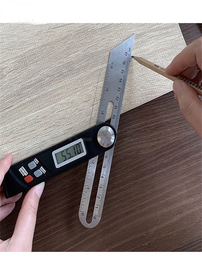 T-Bevel Gauge Protractor Digital Angle Finder with Full LCD Display Stainless Steel Blade - Image 1