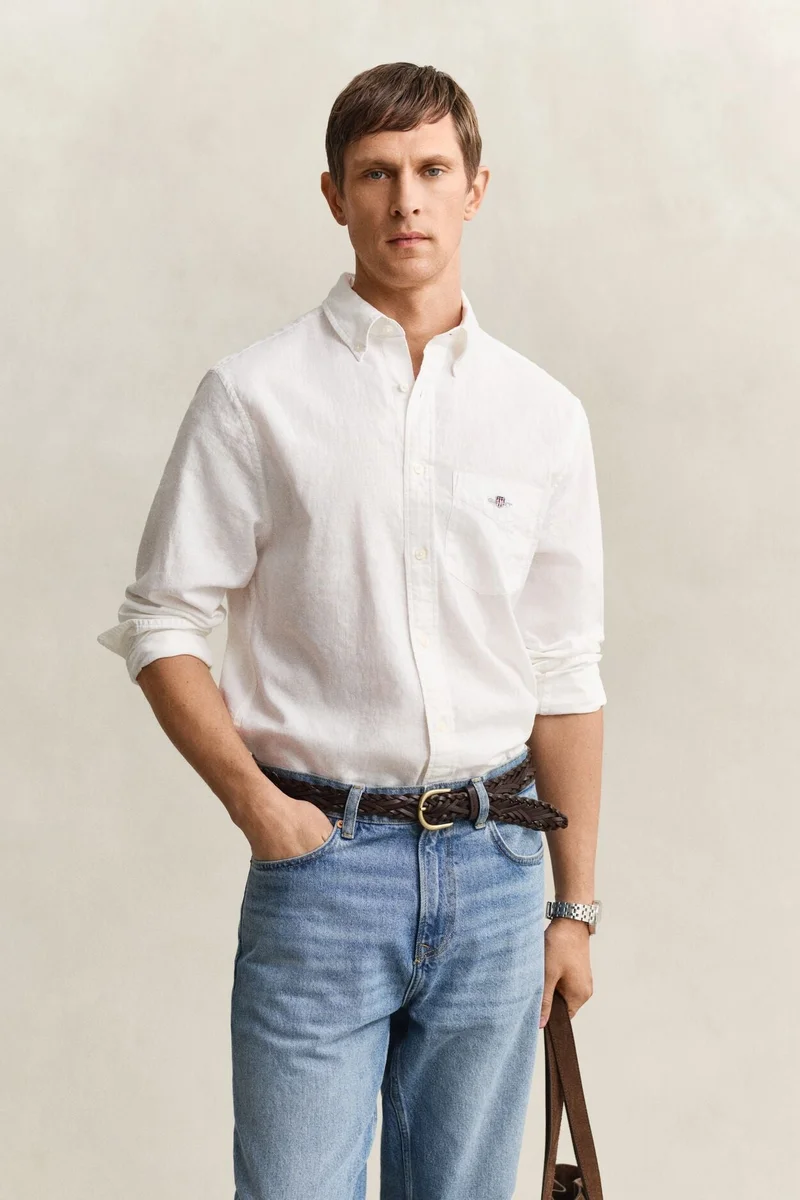 GANT Regular Cotton Linen Shirt