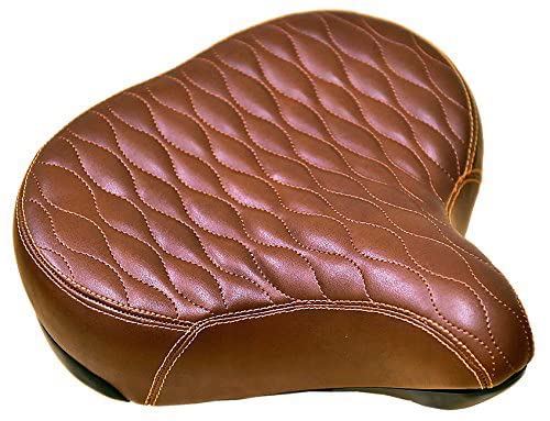 Fito Made in Taiwan Fito GS Beach Cruiser Bike Bicycle Saddle Seat with Spring Suspension Brown