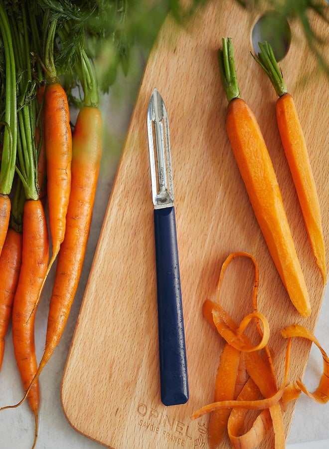 Opinel Les Essentials+ No. 315 Peeler, Corrosion Resistant + Dishwasher Safe, Made in France, Blue - Image 4