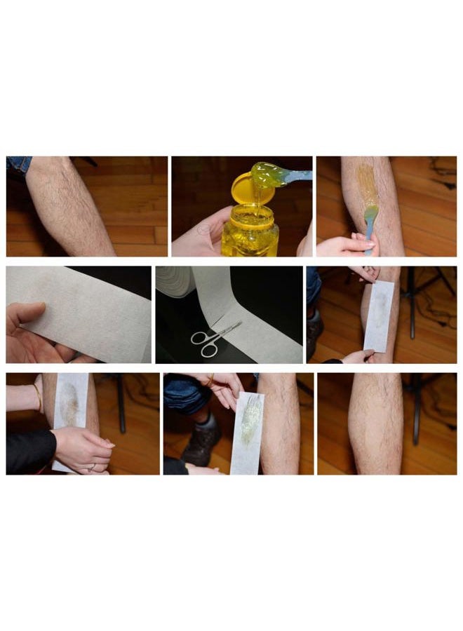 XICHEN 100Yards White large roll non-woven hair removal roll paper disposable beeswax hair removal special paper, underarm/hand/leg/bikini part Body Hair Removal - Image 3