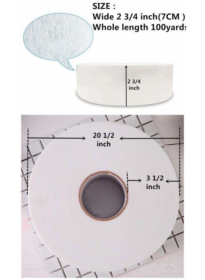 XICHEN 100Yards White large roll non-woven hair removal roll paper disposable beeswax hair removal special paper, underarm/hand/leg/bikini part Body Hair Removal - Image 4