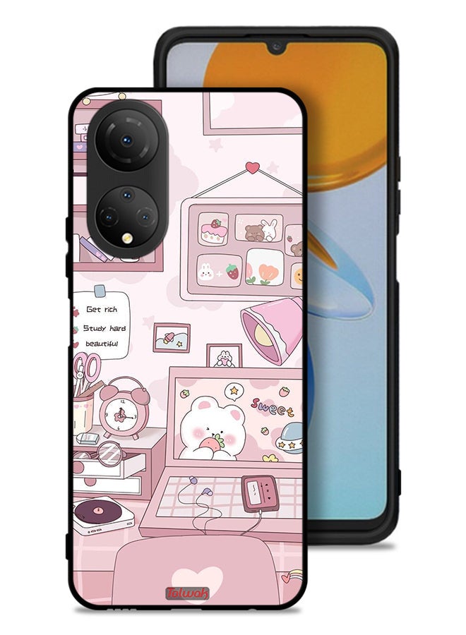 Tolwak Honor X7 Protective Case Cover Get Rich Study Hard - Image 1