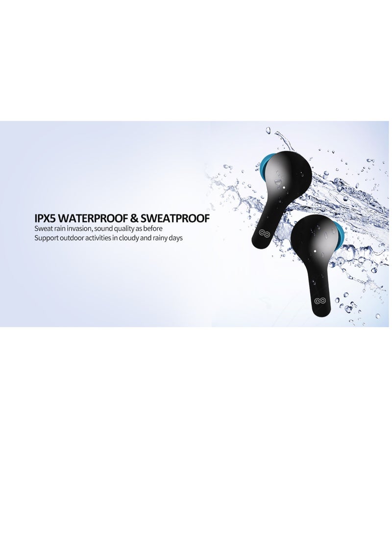 Engage - Sound your style with Engage PODS E98 Bluetooth Black Blue - Image 1
