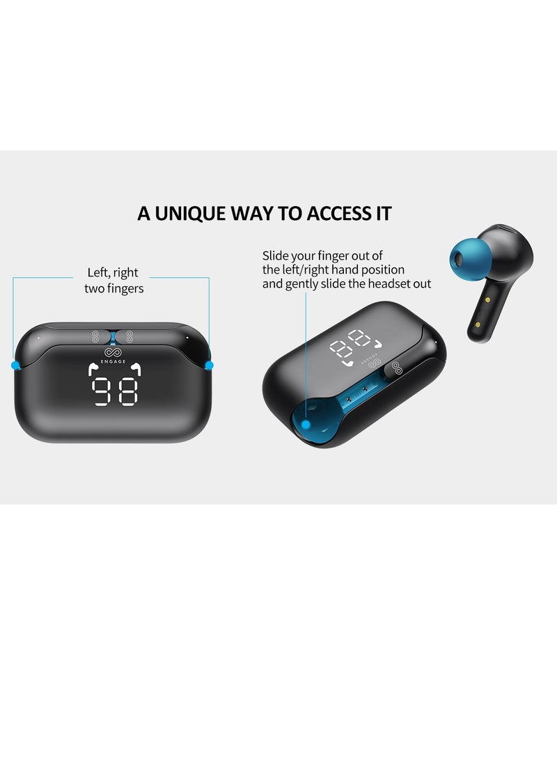 Engage - Sound your style with Engage PODS E98 Bluetooth Black Blue - Image 1