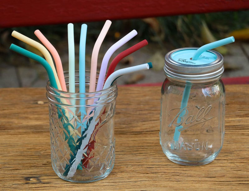 Tegion Reusable Thin Short 6.7" Cute Silicone Bendy Straws for Toddlers&Kids&Baby,6 10 12 oz Wine/Yeti Tumbler, Coffee/Cocktail Mug,Soda Cans,Take n toss Cup/BPA FREE-Small Flexible with Brushes - Image 4
