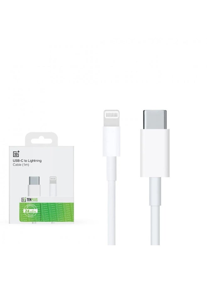 تنبلس كابل USB-C إلى Lightning - 1 متر أبيض - Image 4