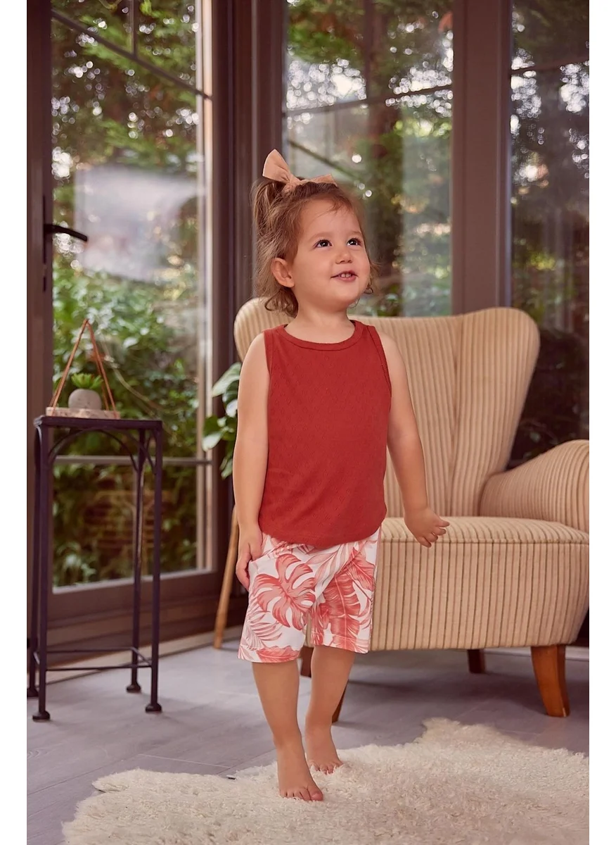 زيلاند Girls' Tank Top and Shorts Pajama Set