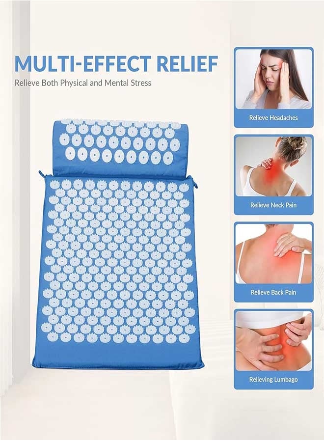 RAWAID Acupressure Mat and Pillow Set with Oxford Bag, for Neck Back Pain, Muscle Relaxation Stress Relief, Relieve Sciatica and Pain Relief Set - Image 5
