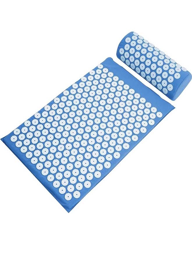 RAWAID Acupressure Mat and Pillow Set with Oxford Bag, for Neck Back Pain, Muscle Relaxation Stress Relief, Relieve Sciatica and Pain Relief Set - Image 1