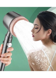 ABJ Improved turbo boost Shower Head with Handheld, Shower Heads High Pressure, High Flow Even with Low Water Pressure Held Showerhead Set, Filtered Showerhead with hose 60", Bracket, Rubber Washers, and with three Filters  - Image 4