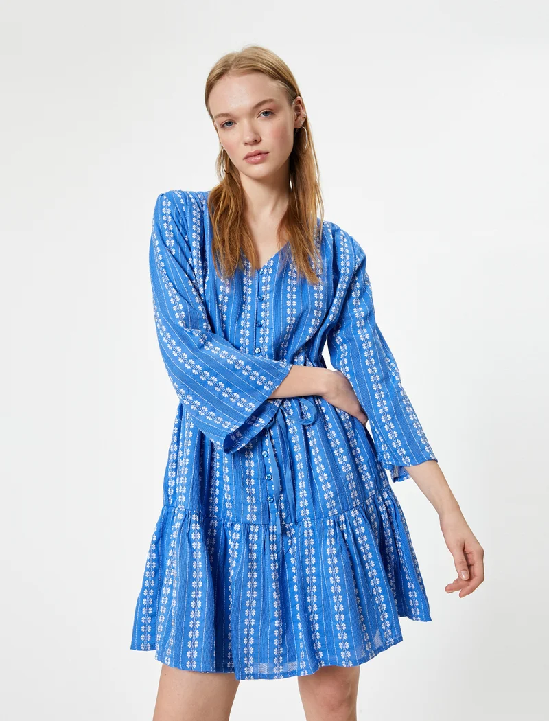 KOTON Mini Patterned Dress