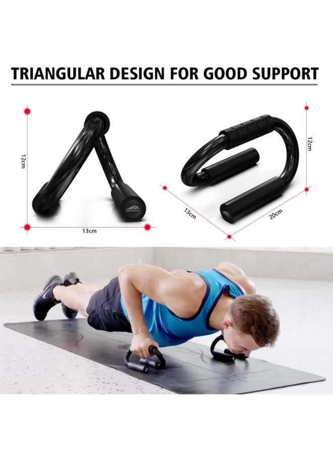 JZS X spring Push Up Bar, Push Up Stand, S-Shape Push Up Handle with Cushioned Foam Grips, Non-Slip Sturdy Structure Push Up Board for Home Gym Strength Training, Men and Women - Image 5