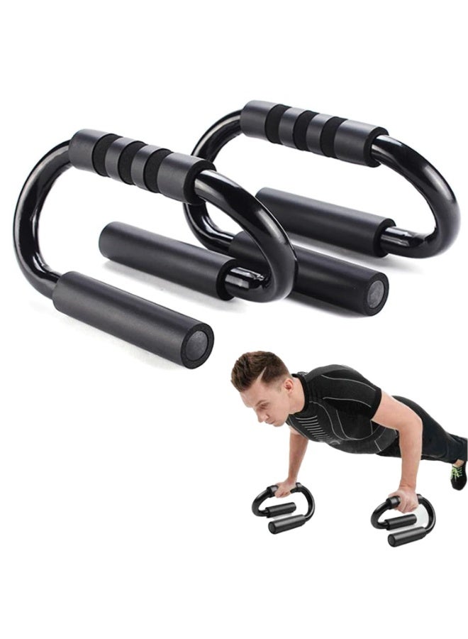 JZS X spring Push Up Bar, Push Up Stand, S-Shape Push Up Handle with Cushioned Foam Grips, Non-Slip Sturdy Structure Push Up Board for Home Gym Strength Training, Men and Women - Image 1