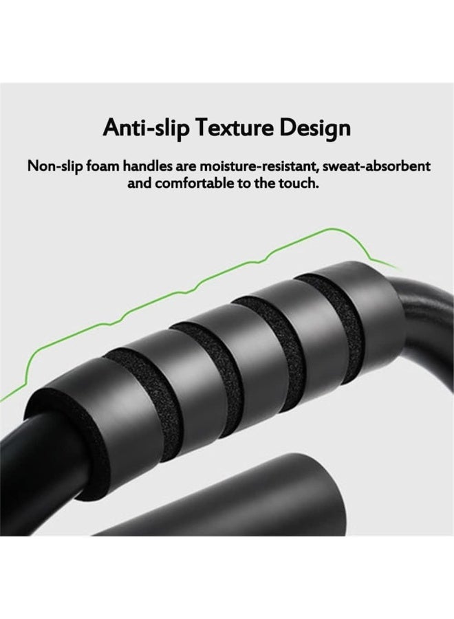 JZS X spring Push Up Bar, Push Up Stand, S-Shape Push Up Handle with Cushioned Foam Grips, Non-Slip Sturdy Structure Push Up Board for Home Gym Strength Training, Men and Women - Image 2