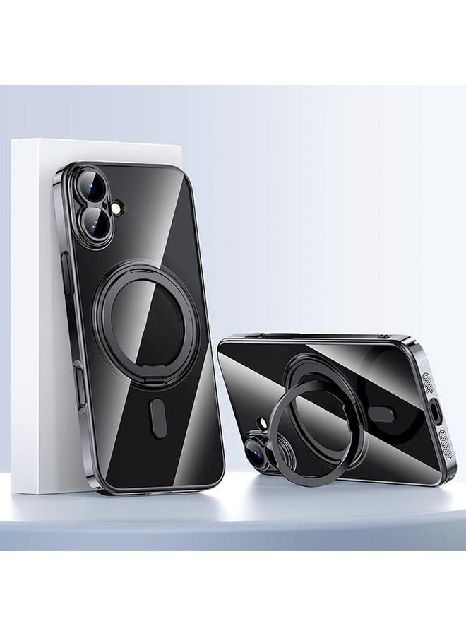 اس-توب جراب لهاتف iPhone 16 مطلي بالكمبيوتر مع حامل حلقي 360 درجة من Magsafe - Image 1