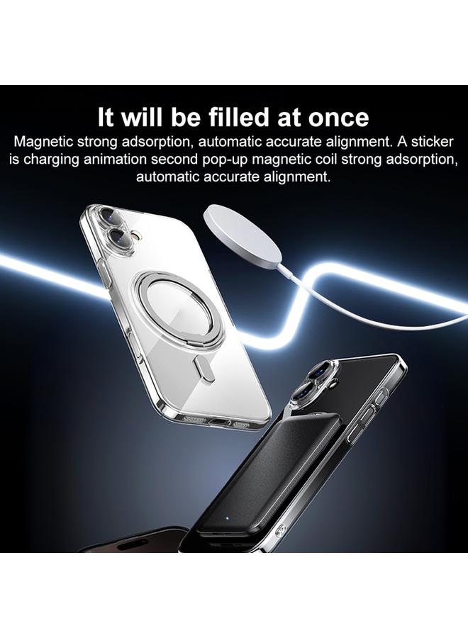 اس-توب جراب لهاتف iPhone 16 مطلي بالكمبيوتر مع حامل حلقي 360 درجة من Magsafe - Image 3