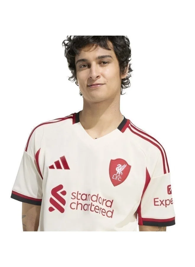 اديداس قميص ليفربول أبيض رجالي قصير الأكمام