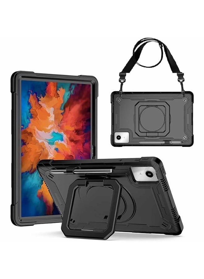 Case for Lenovo Tab M11, 11-inch Tablet Cover, Heavy Duty Impact Protector with Swivel Loop Stand - Image 1