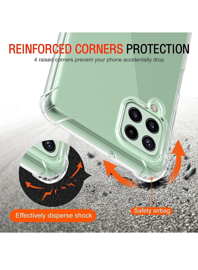 ELTRAZONE Samsung Galaxy A22 4G Case Cover Protective Shock Absorption Bumper soft Transparent Case (Clear) - Image 4