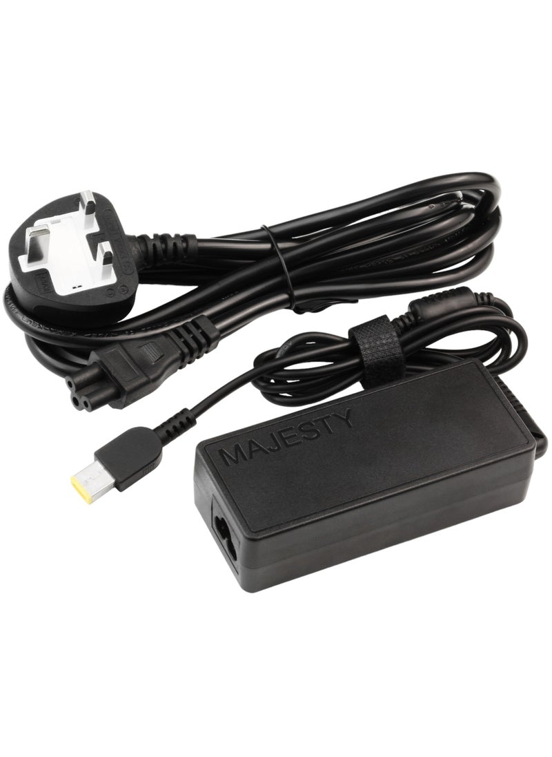 Majesty Laptop Charger, 65W AC Adapter, 20V 3.25A USB Port, Compatible with Lenovo Yoga 2 11, 11s, 13, 2 Pro, Flex 2, 15, 15D, 14, 10, IdeaPad S210, U430, U530, Flex G40, G50, 13, 13-219191, Black  - Image 1