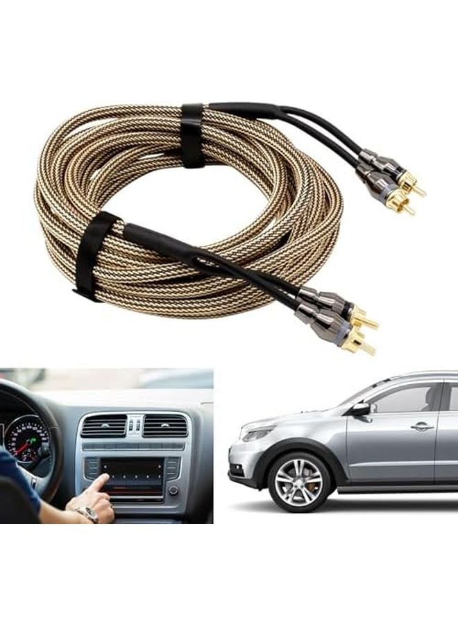 3 Meters 2RCA to 2RCA Audio Cable Anti Oxidation Car Sound System Connection - Image 3