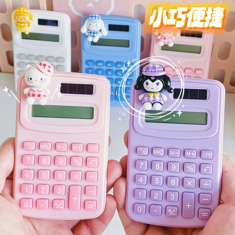 Calculator Cute Cartoon Large Creative Portable Student High Color Value Sound Computer Learning Stationery Supplies - Image 4