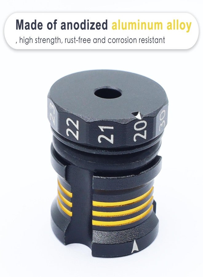 HOPLEX RC Ride Height Gauge Aluminum Alloy RC Height Measuring Ruler Adjustable 20-30mm for RC Model Repair Wokring(Black Gold) - Image 2