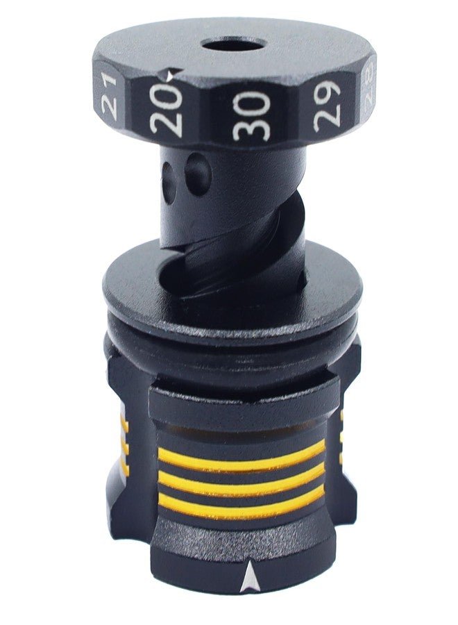HOPLEX RC Ride Height Gauge Aluminum Alloy RC Height Measuring Ruler Adjustable 20-30mm for RC Model Repair Wokring(Black Gold) - Image 1