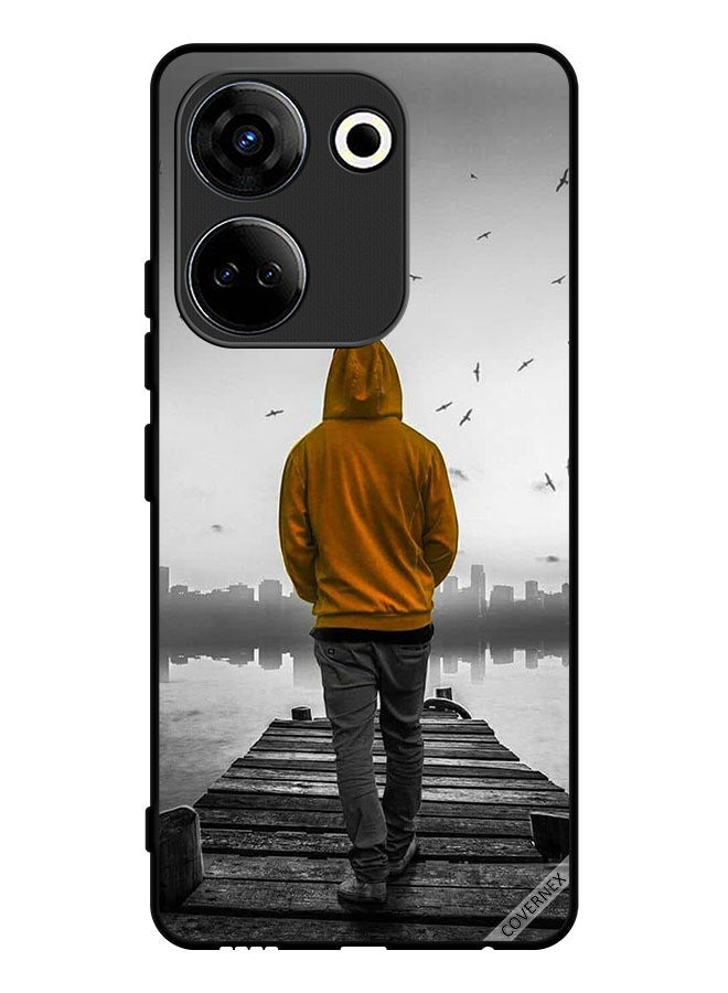 Covernex Protective Case Cover For Tecno Camon 20 Sad Boy Walking - Image 1