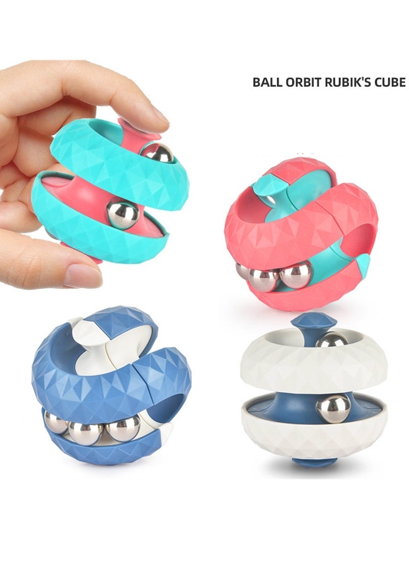 Diamond Pattern Ball Track Gyro Rubik's Cube Decompression Toy Decompression Fingertip Pinball Gyro Rubik's Cube