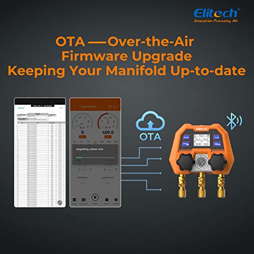Elitech مقياس ضغط رقمي ذكي Elitech، مقياس ضغط تقليدي Subverse، ترقية البرنامج الثابت عن بُعد OTA، DMG-4B - Image 3