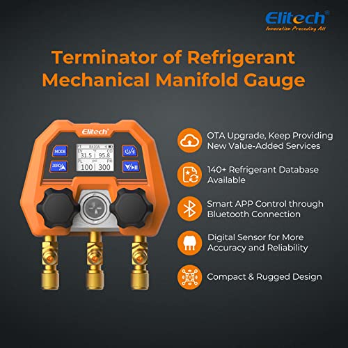 Elitech مقياس ضغط رقمي ذكي Elitech، مقياس ضغط تقليدي Subverse، ترقية البرنامج الثابت عن بُعد OTA، DMG-4B - Image 2